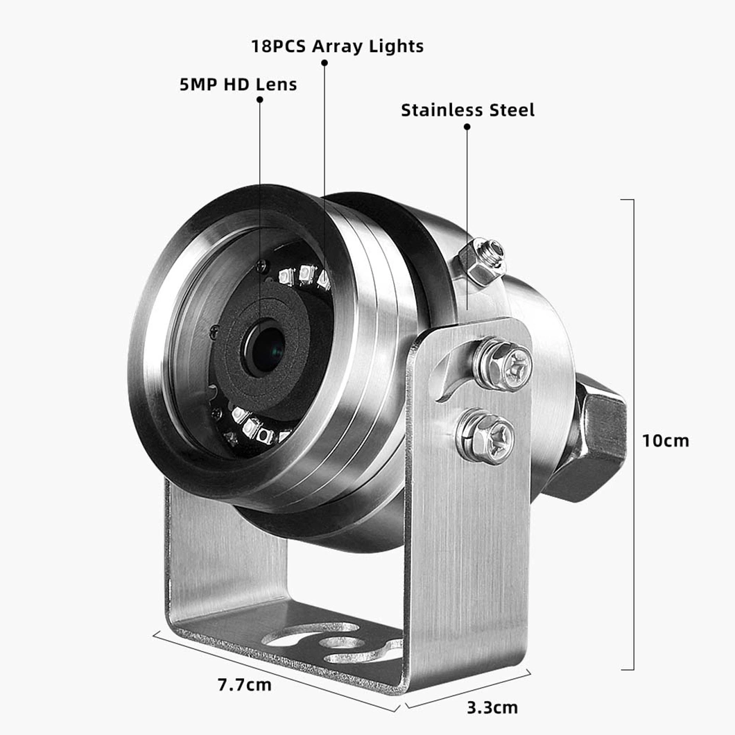 5MP CCTV IP de acero inoxidable 304 316 de Sony a prueba de explosiones para exteriores Cámara de seguridad PoE Hikvision Dahua IECEx ATEX