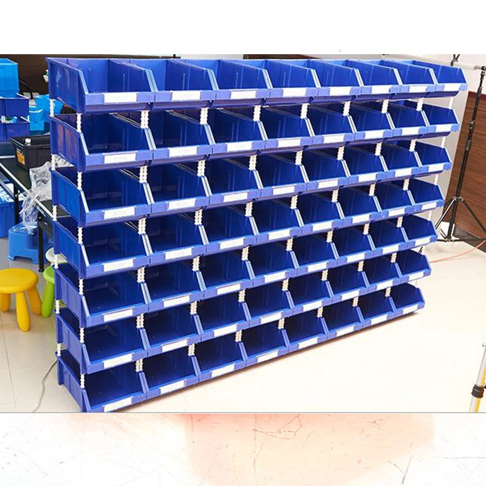 Wholesale Auto Parts Garaje Caja de almacenamiento, estantería apilable de Papelera de plástico contenedores de la herramienta de colgantes de pared