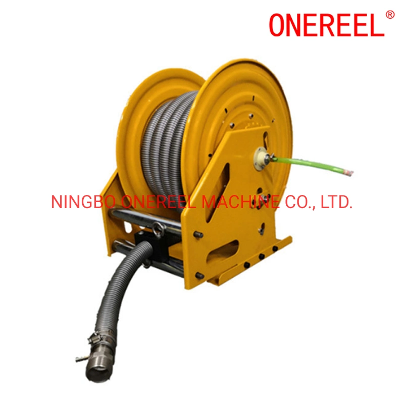 Large Premium Hand Self-Retracting Fixed Garden Hose Reel Drum