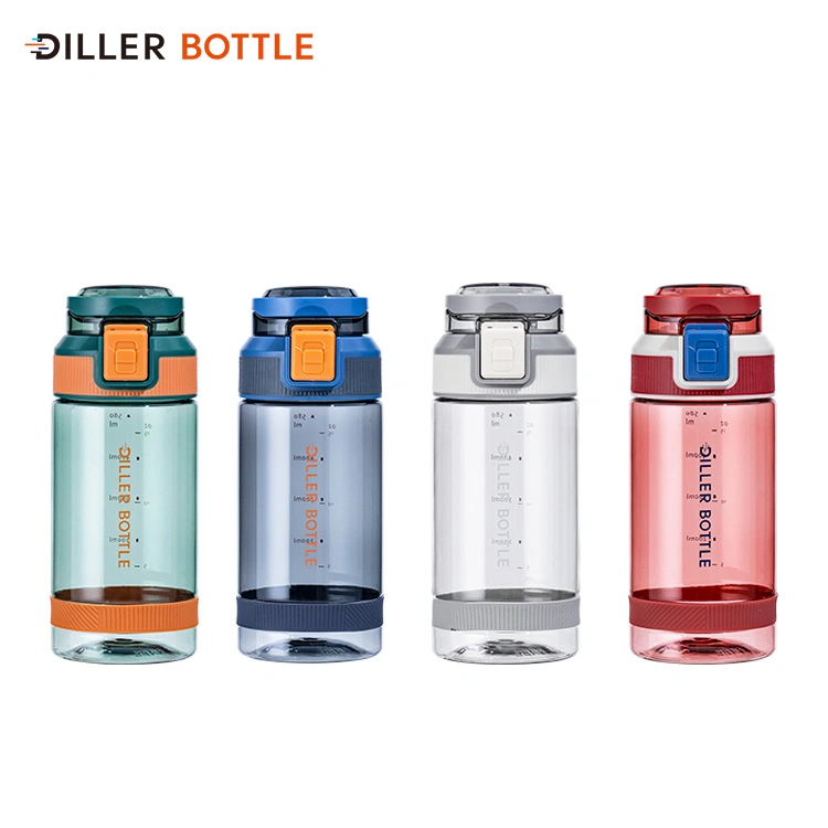 Custom Logo Promotional Gym Tritan Plastic Water Bottle with Handle