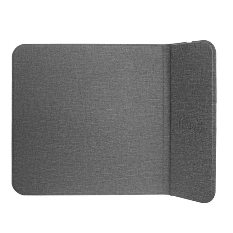 Alfombrilla de ratón 2 en 1 cargador inalámbrico PU de carga rápida de plegable 15W cargador nuevo Mousepad