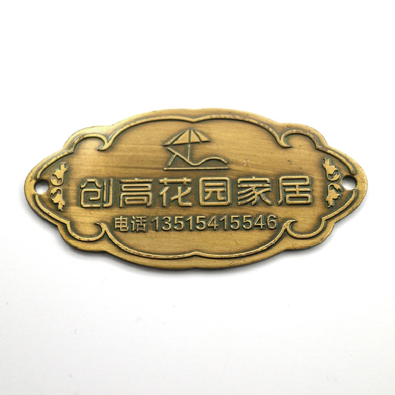 Private Property Household Office Name Wall Plaque Metal Badge Medal Appliance Furniture Kitchen Cabinet Product Label Decal Logo Pin Tag Emblem Plate