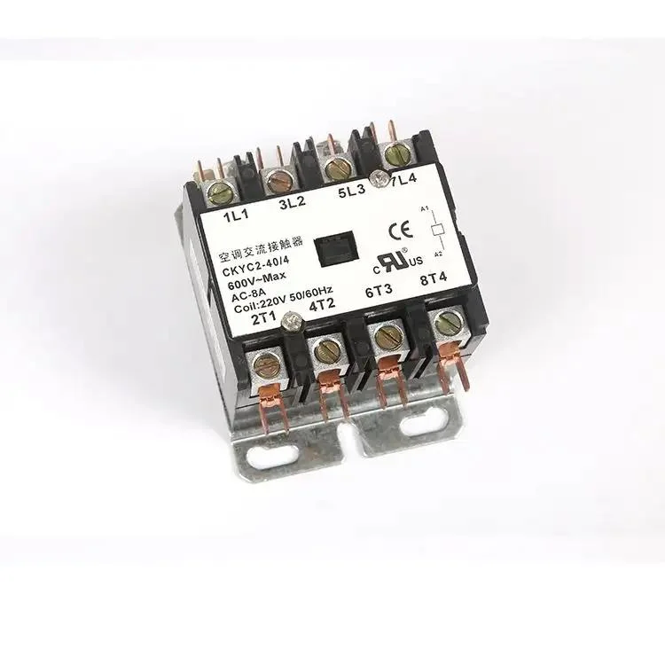 Magnetic Contactor Air Conditioning Contactors Copper Coil Silver Spot 2p 40A 12V CE Certificate