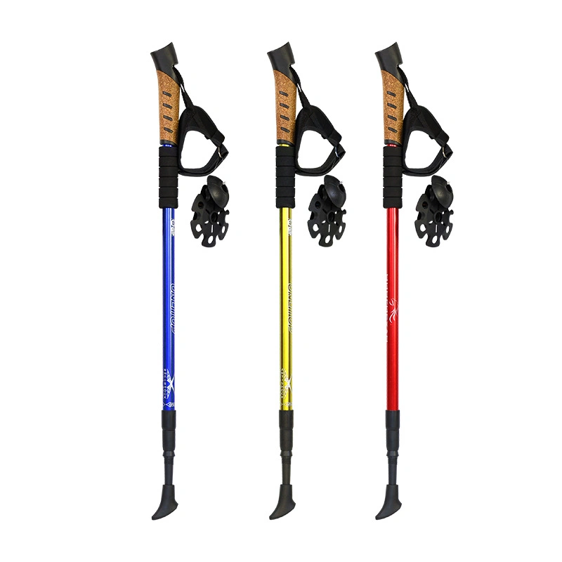 Hot Sale Trekking Pole Adjustable Anti Shock Hikjing Pole Strong & Lightweight Aluminum Walking Poles