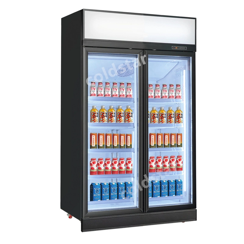 Fridges for Store with Digital Temperature Controller for Self Closing Door