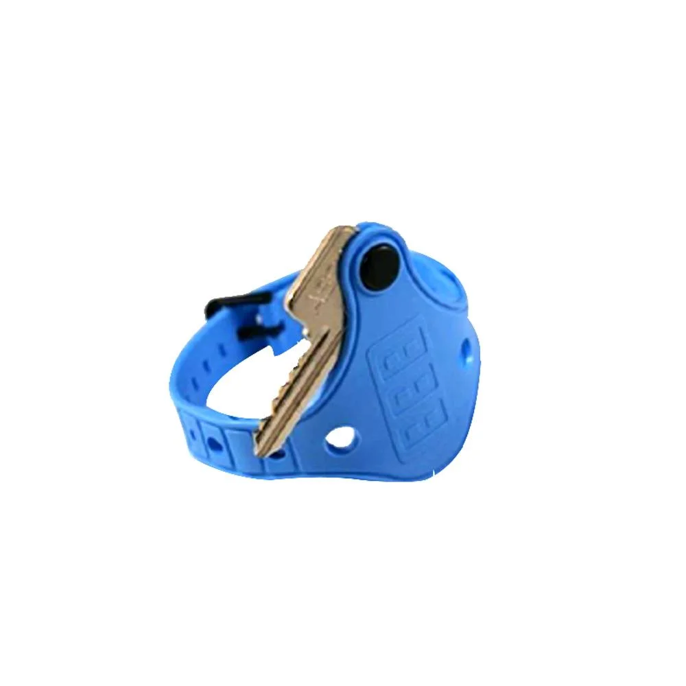 Promotional Silicone Rubber Key Holder Bracelet, Factory Key Holder Wristband Keychain