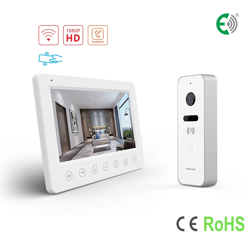 Home Security 7 Inch Smart Doorbell Unlock Villa Video Door Phone