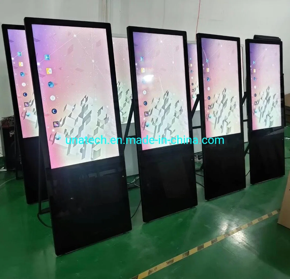 Indoor Folding HD Video Screen Advertising Poster LCD Ad Digital Display for Stadium