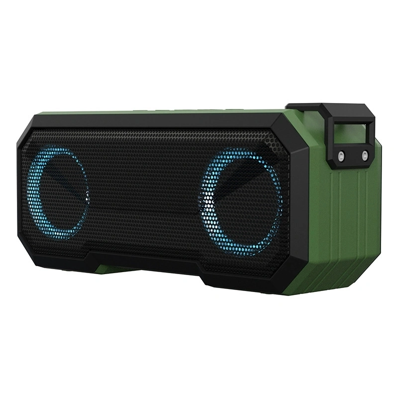 High quality/High cost performance  Ipx7 Colorful Double Speaker Bluetooth Speaker HiFi Speaker LED Outdoor Waterproof Bluetooth Speaker Subwoofer Speakers