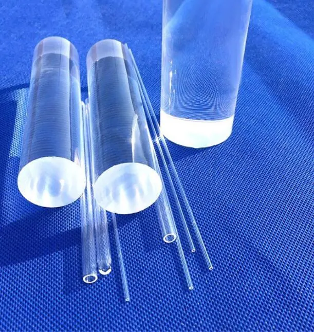 High Purity Solid Fused Transparent Quartz Glass Rod