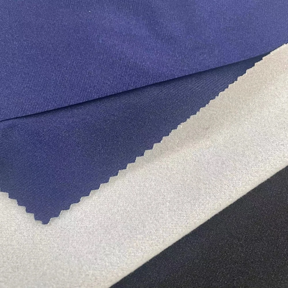 Ropa de trabajo de terciopelo de oro Sportswear Escuela uniforme de nylon cepillado de poliéster Cubierta de coche tela ancho 180cm