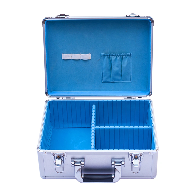 Multi-Functional Lockable Shockproof Portable Aluminum Medical Box for First Aid Kit