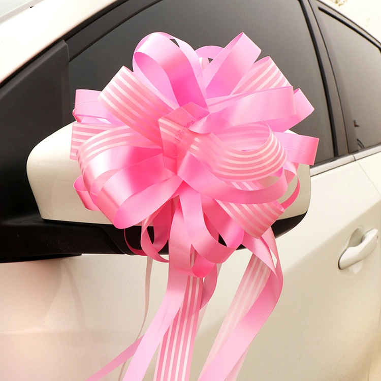 10 PCS / Bag Polyester Bow Ribbons Flower Wrappers for Wedding Birthday Decoration Polyester Gift Packing Ribbons