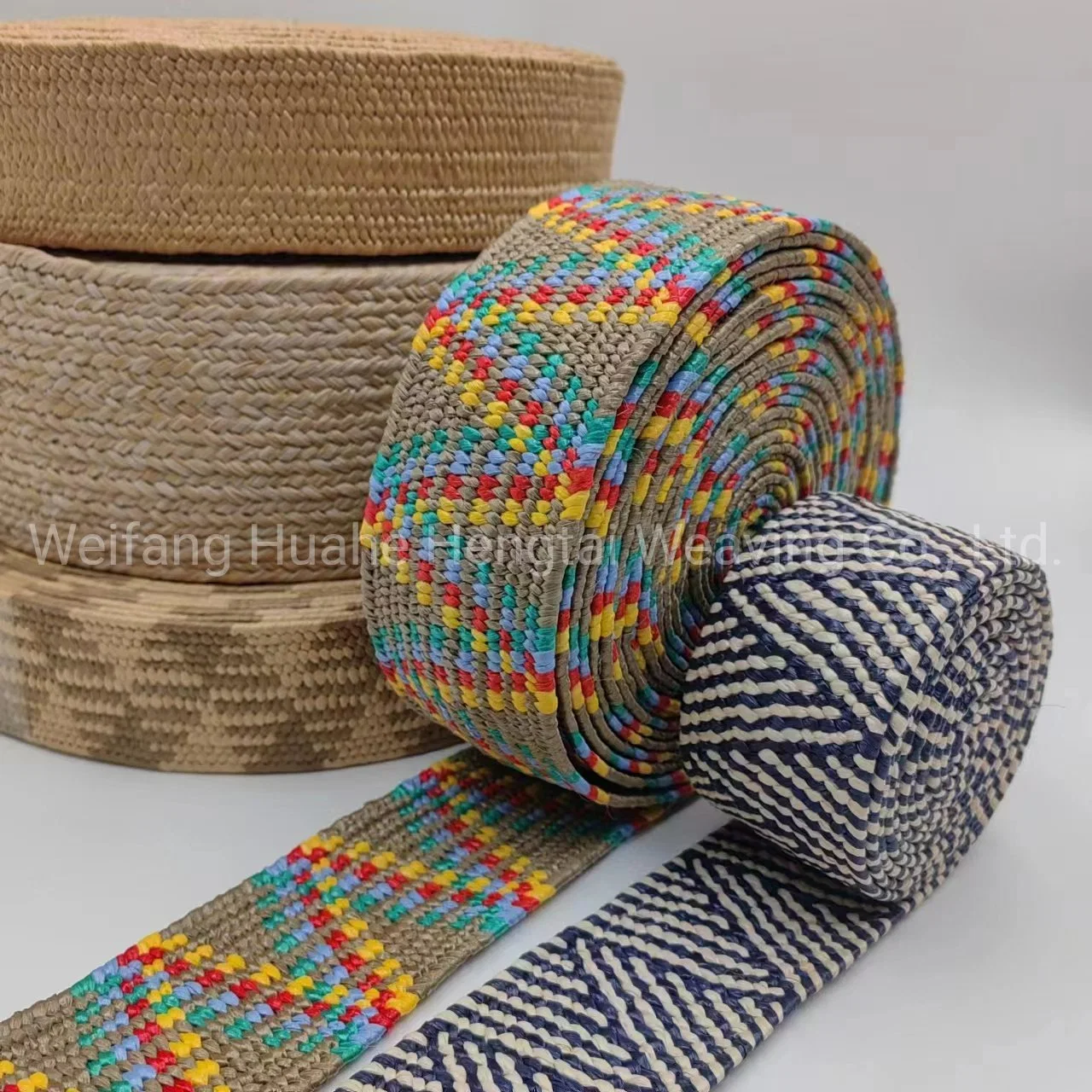 New PP Grass Elastic Woven Belt for Fashion and Leisure Decoration