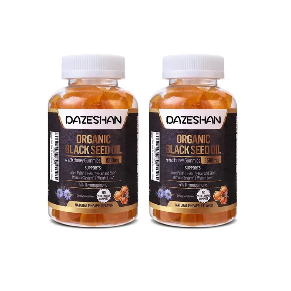 Black Seed Oil with Honey Gummies Supplements 90gammies/Bottle