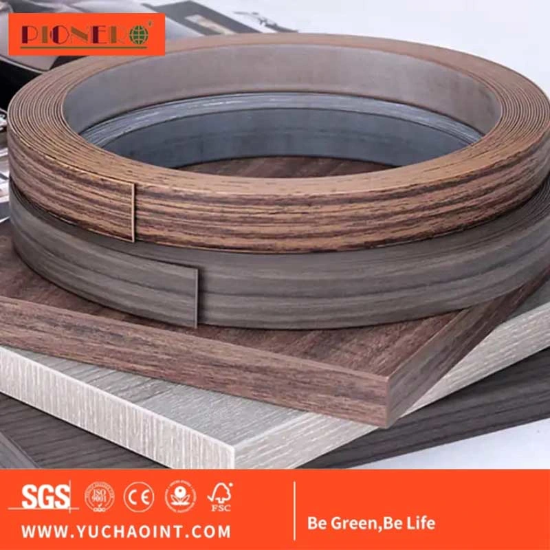 Best Selling Wood Grain Edge Band Same Color PVC Edge Banding Tape Accessories Building Material