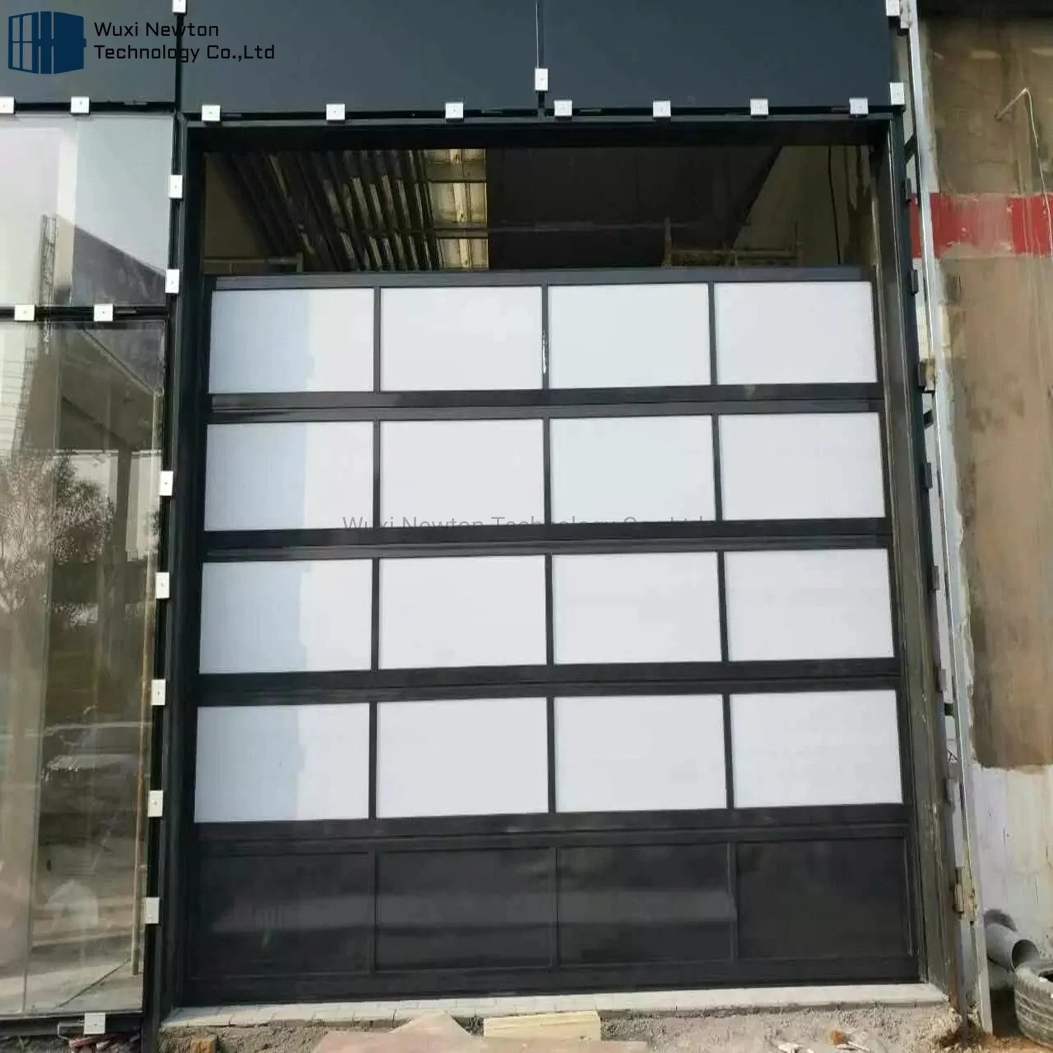 Automatic Full View Aluminium Glass Glazed Garage Door