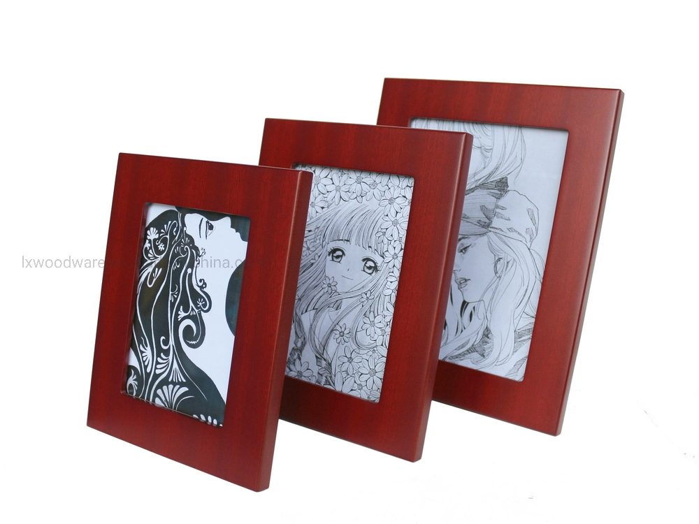 Sapele Wood Matte Finish Picture Photo Photo Certificate Diploma Frame with Metal Stand