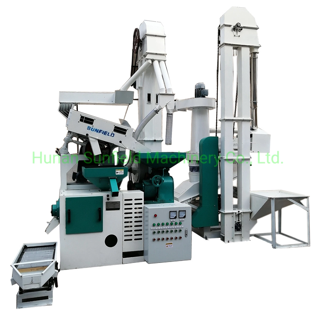 Fully Automatic Paddy Rice Processing Machine Rice Mill 600-800kg/Hour Combined Rice Milling Machine Manufacturer Price Rice Machine