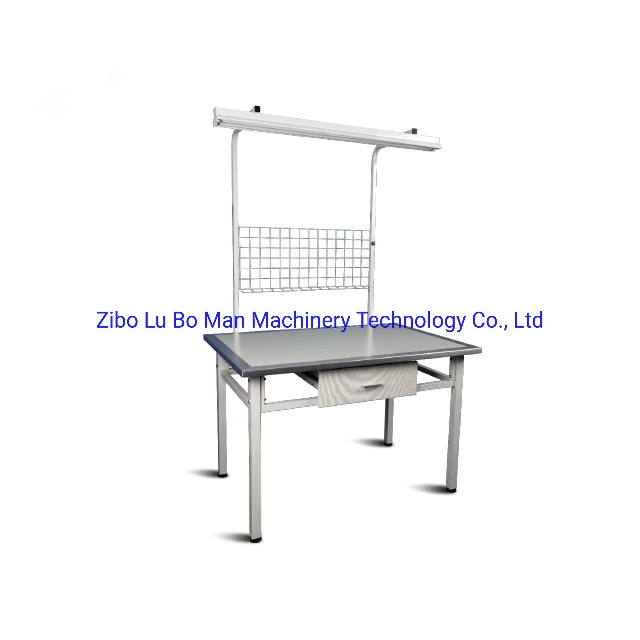 Custom Made Industrial Steel Garment Fabric Checking Table with LED Light