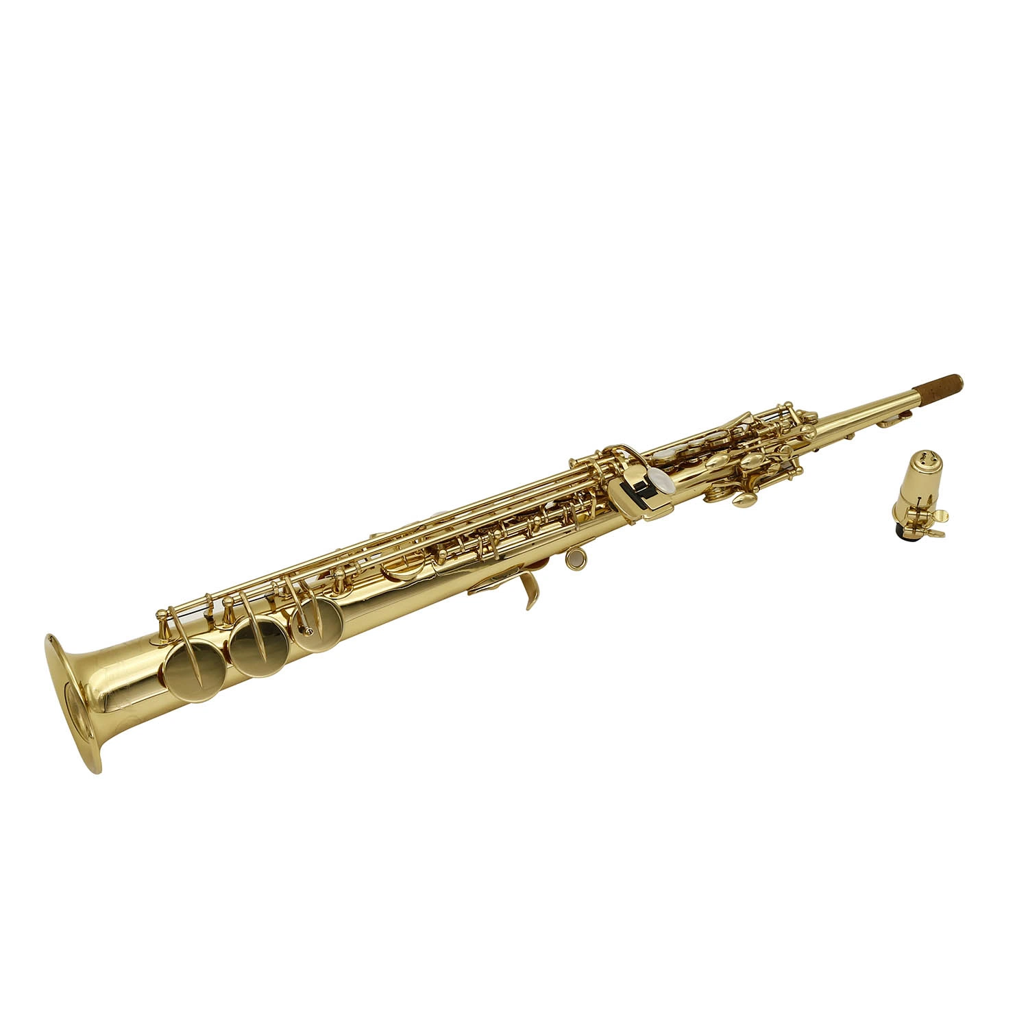 Straight Soprano Sax, Made in China, Wholesale Musical Instrument