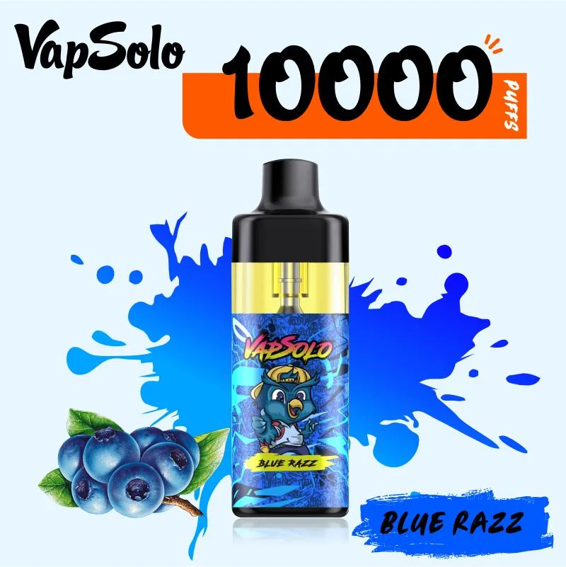 Vapsolo desechable cigarrillo E Puff Bar Vape Azar Tornado 10000bocanadas vaporizador recargable luz RGB de la barra de arrastre