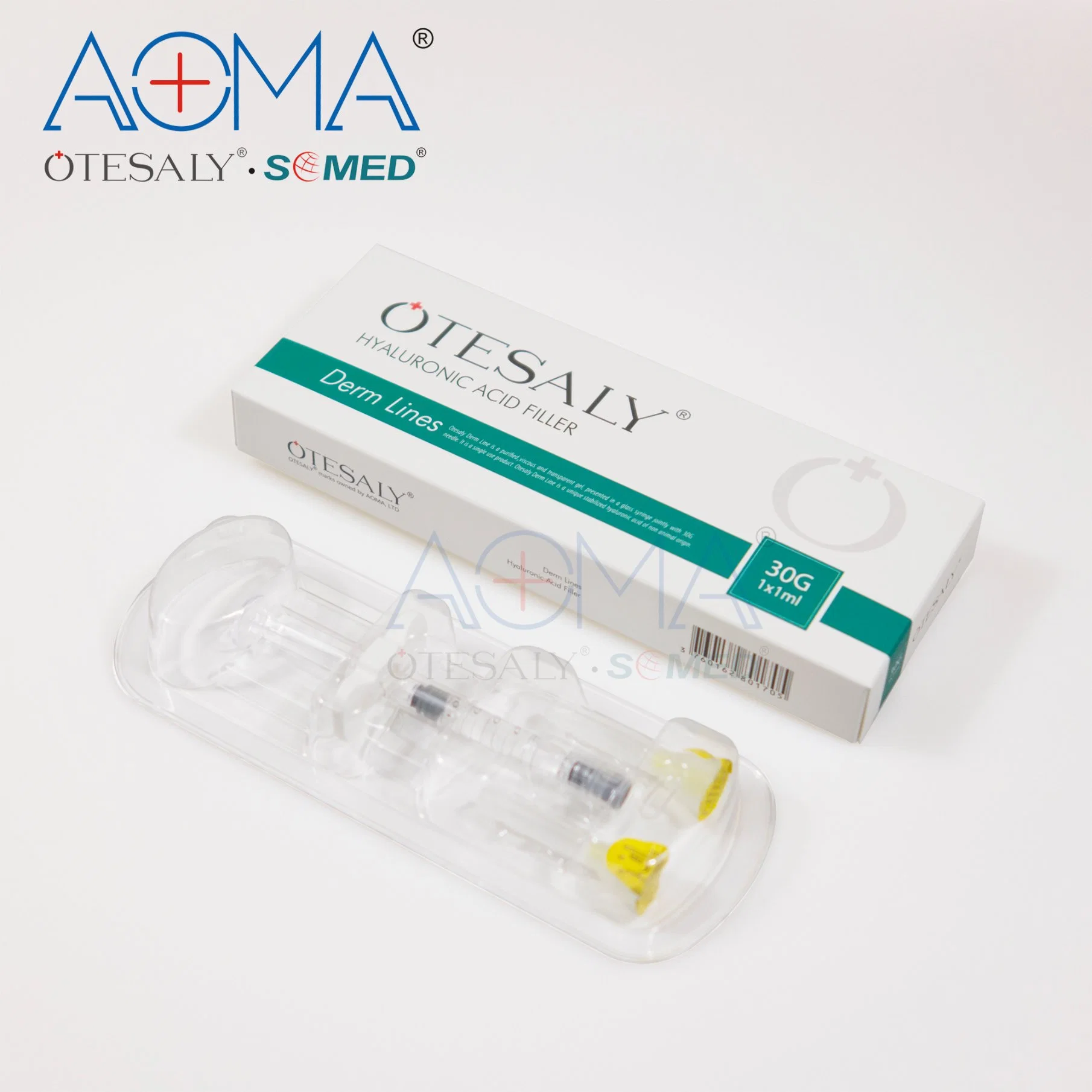 Otesaly Precio 1ml líneas Derm Llips Lámina de relleno líneas Ha relleno de disminución de líneas finas inyectables