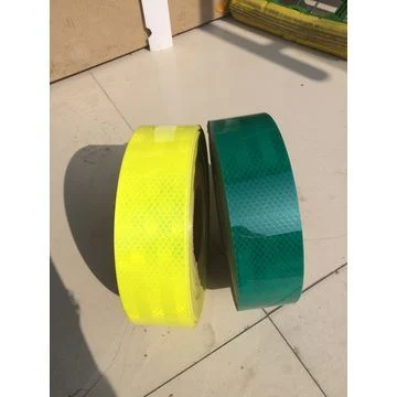 PVC Blue and Yellow Reflective Tape Safety Product