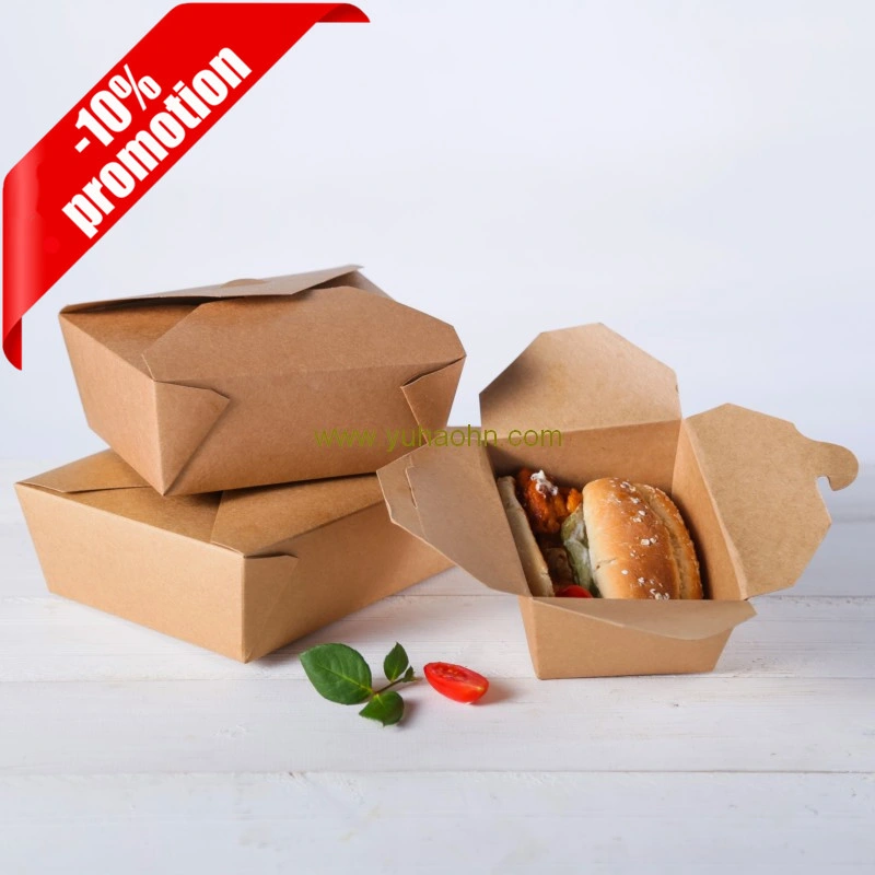 Benutzerdefinierte Mitnehmen Lunchbox Food Container Einmal Lebensmittel Box