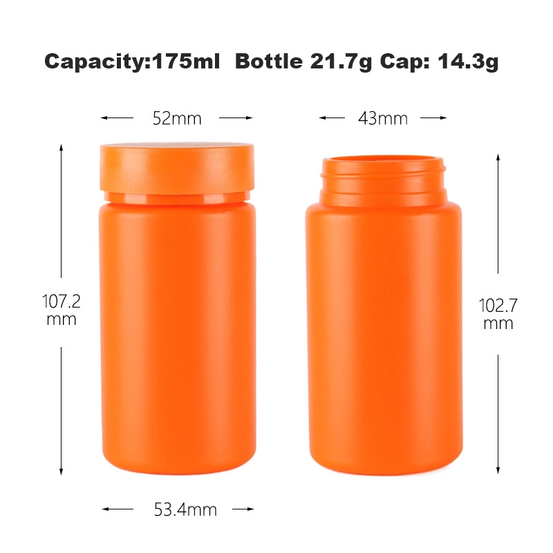 175ml Capsule Tablet Solid Form Pharmaceutical Healthcare Bottle