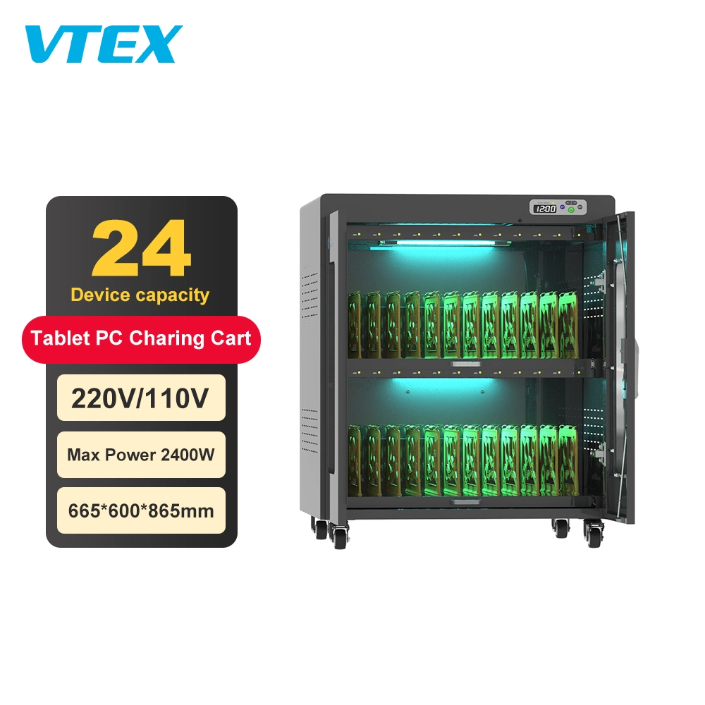 Pd Charger 24 Units 65W Tablet Charging Cabinet Slots Charging Station