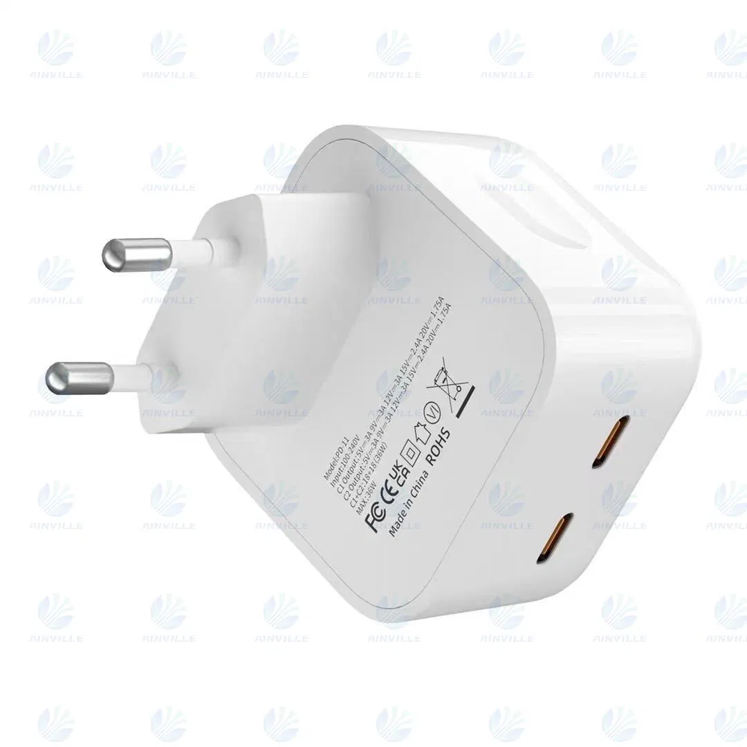 Preço barato versão atualizada Universal UK Plug 35W USB C Carregador de parede carregador USB C carregador de telemóvel de viagem