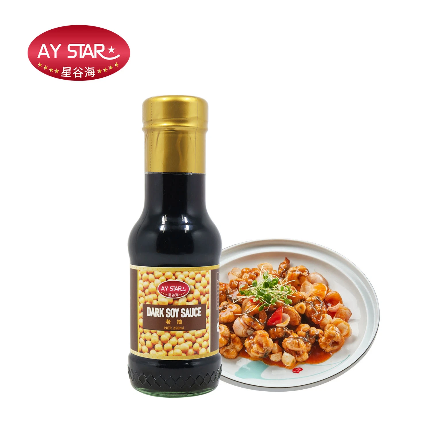 Factory Supplier 1L Pet Bottle OEM Non-GMO Soy Sauce Guangdong