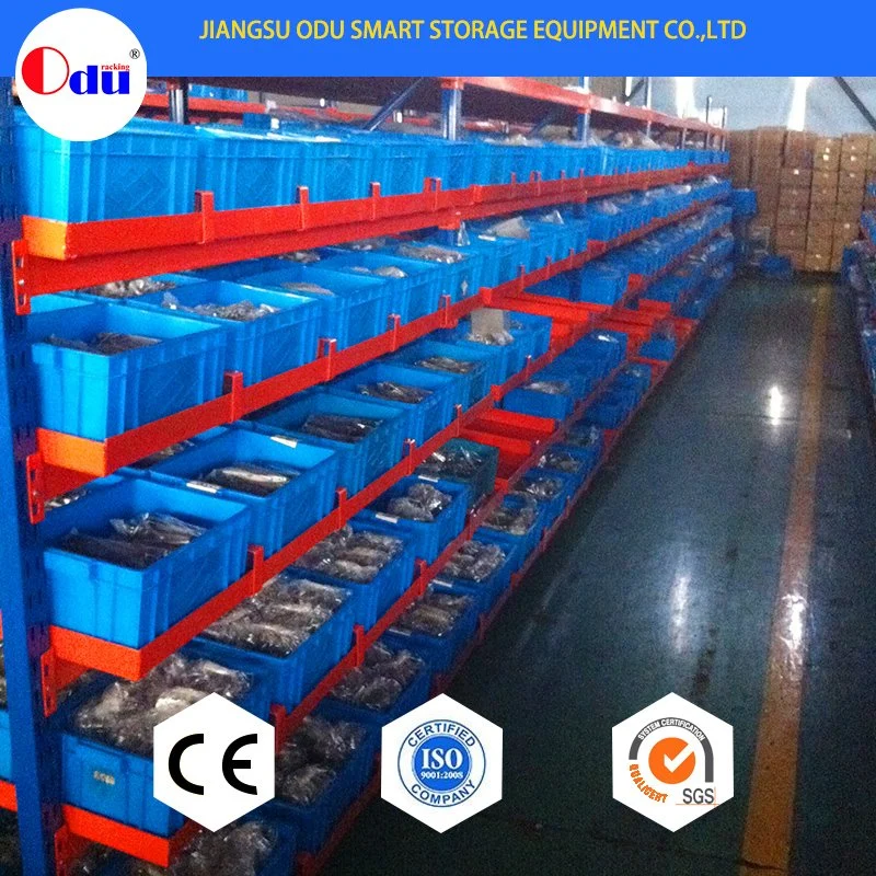 Industrial Warehouse Storage Selective Medium Duty Automatic Steel Rolling Shelf for Logistics Company