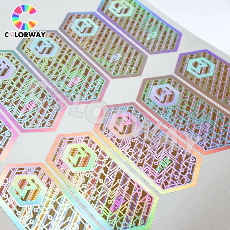 Custom Rainbow DOT Matrix Hologram Anti-Fake