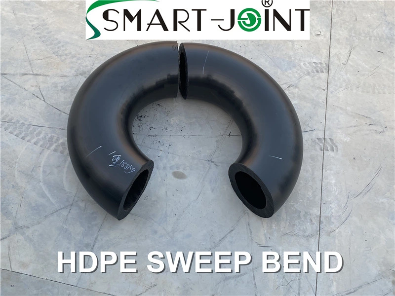 Large HDPE Seamless Bend 11deg to 90deg