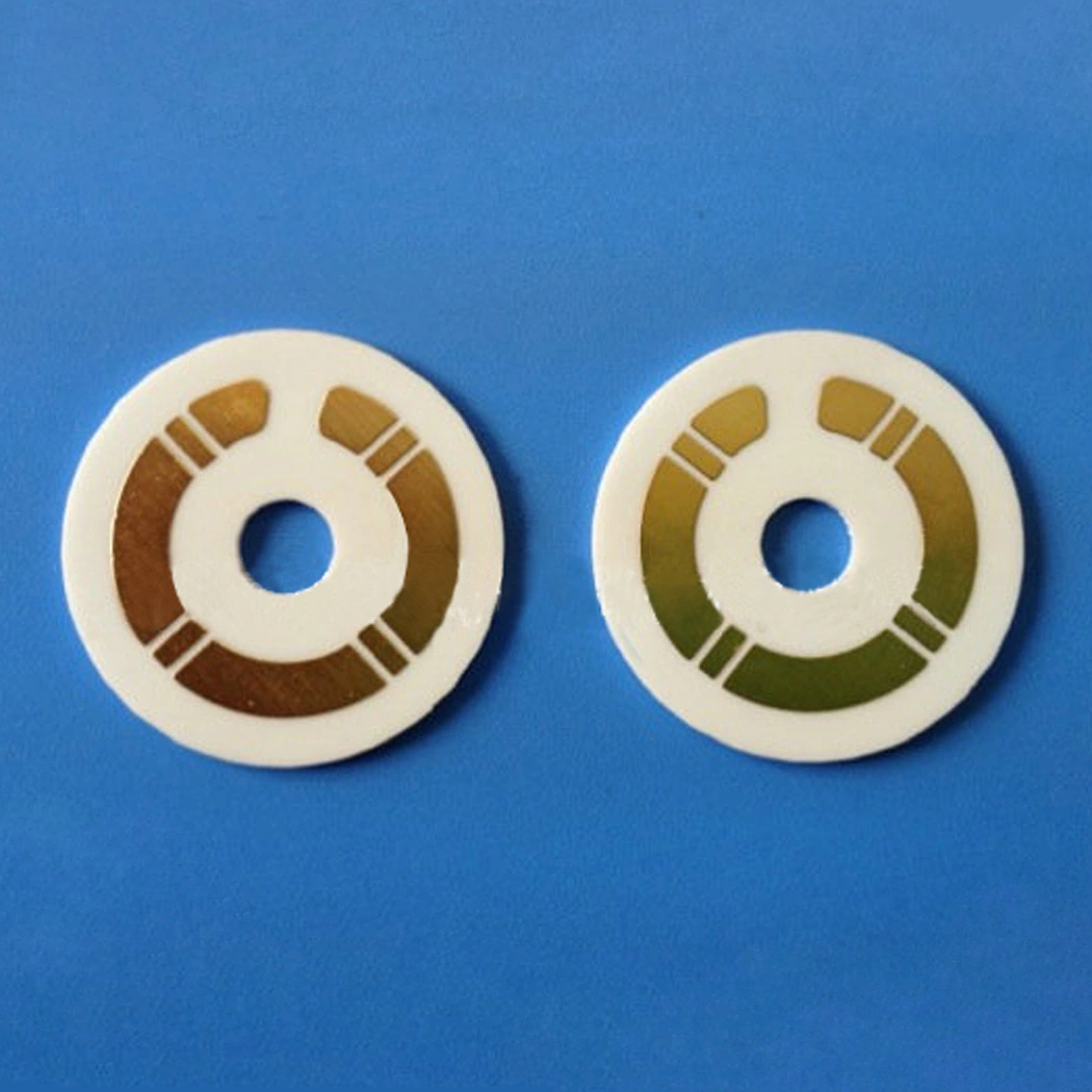 Metallized Aluminum Oxide Alumina Al2O3 Ceramic Substrate with Silver Plating