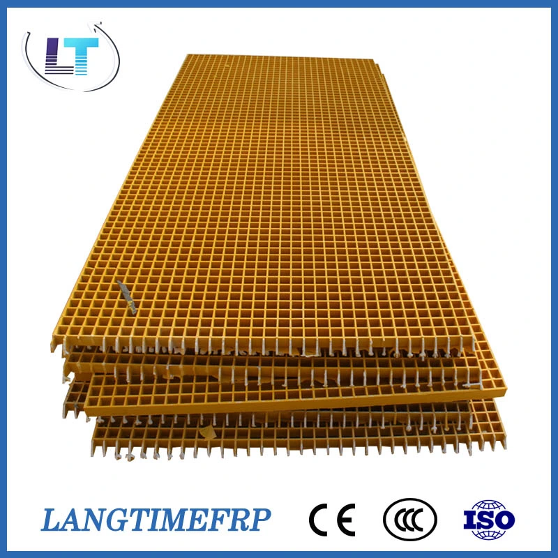 Plastique de haute qualité FRP plate-forme de grille de plancher en fibre de verre passerelle