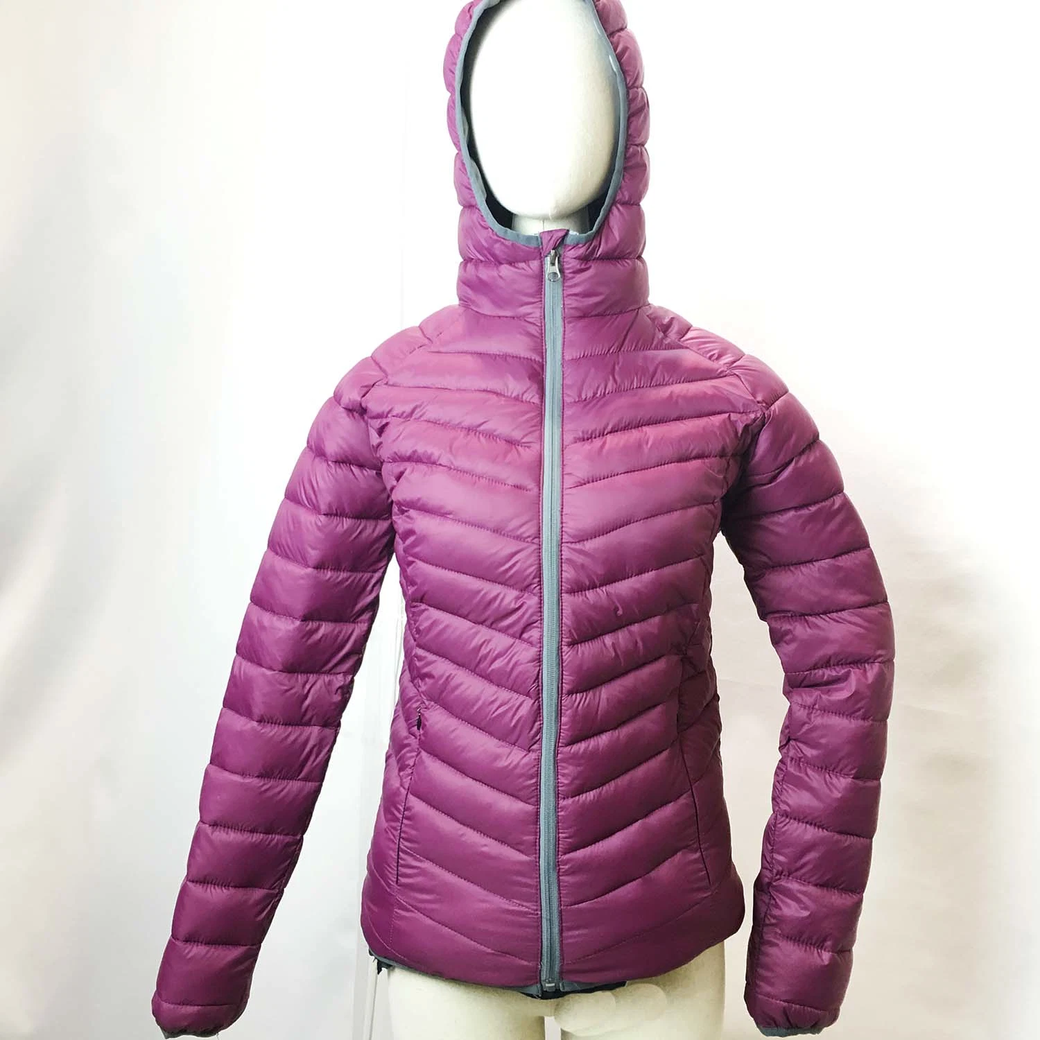 Senhoras' repelente de água de Nylon Fake Down Jacket, casaco de inverno, as mulheres Jacket, desgaste exterior, roupas de inverno, Enchimento Jacket, Fashion Fake jaqueta para baixo