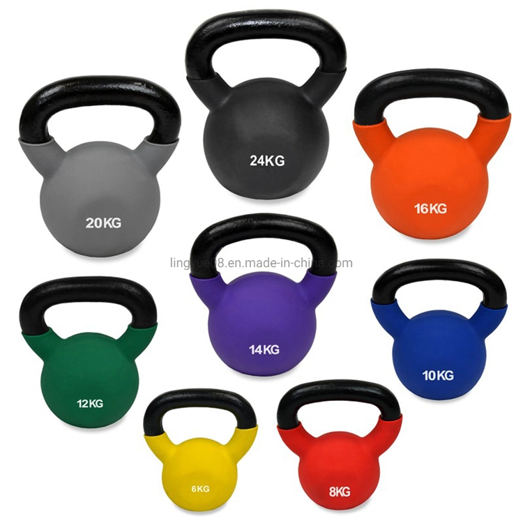 Factory Wholesale/Supplier Home and Gym Use Neoprene Coated Cast Iron Kettlebell