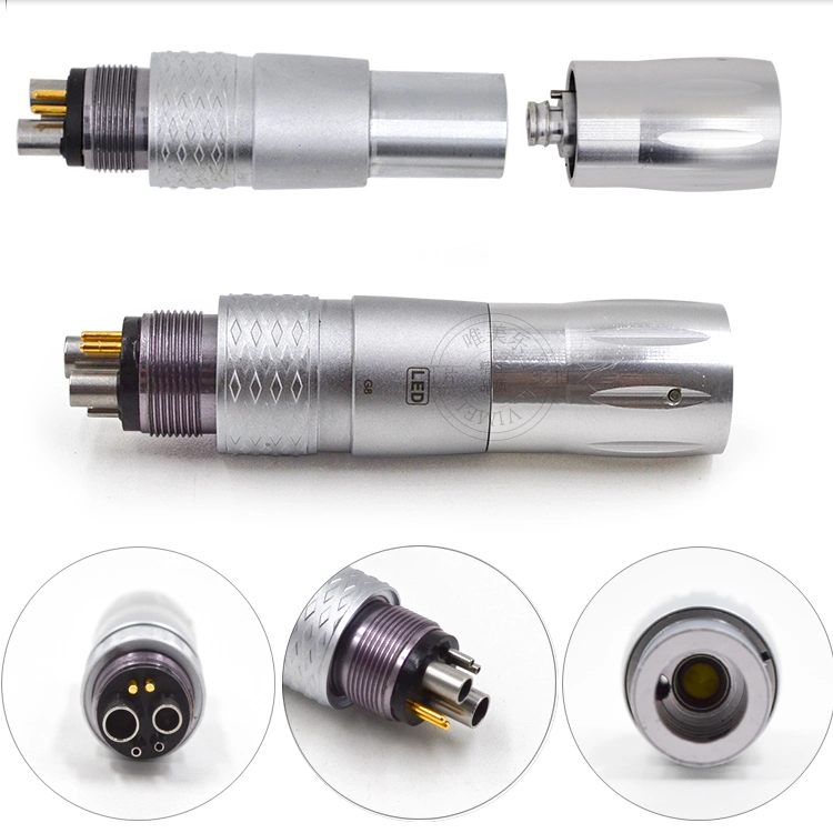 LED de fibra óptica NSK conector rápido Accesorios dentales de alta velocidad Pieza de mano