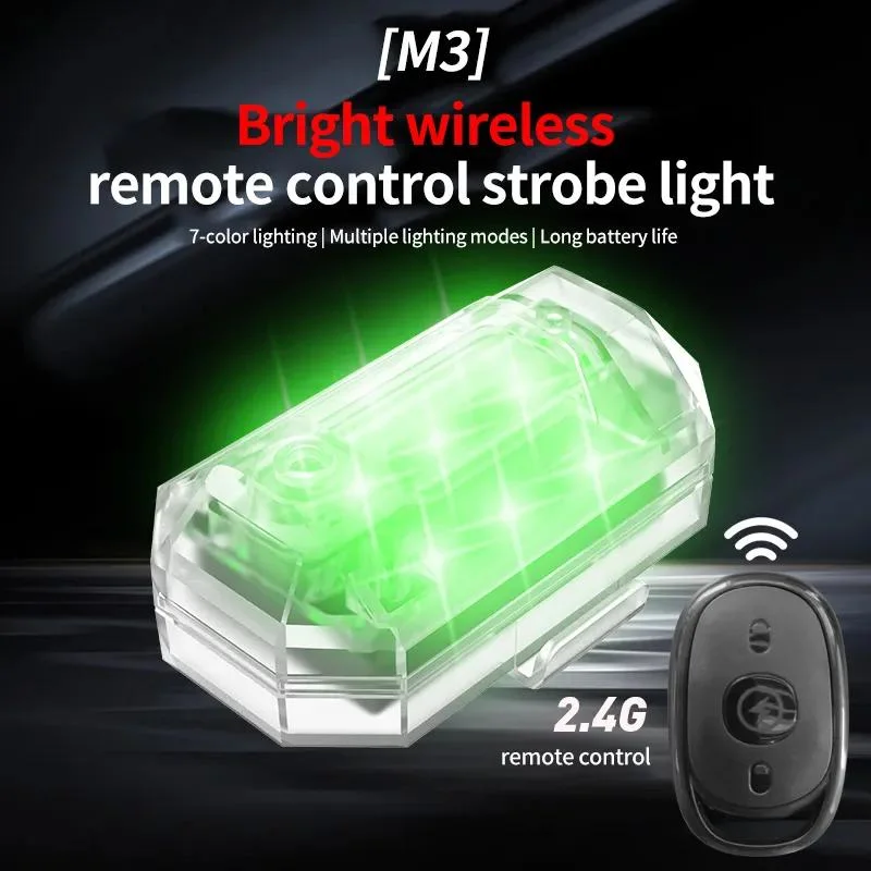 Wireless Remote Control LED Strobe Lights Motorcycle Modified Drone Aircraft Lights LED Warning Lights Accessories