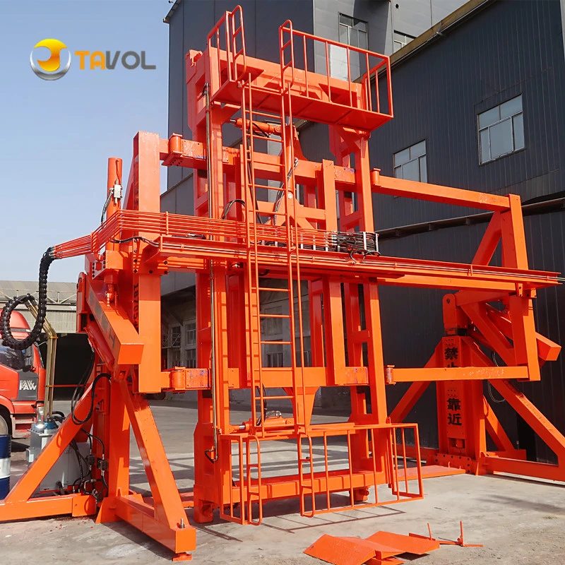 Cheaper Price Diesel /Electric Powered Hydraulic 20FT Container Tilter Equipment for Fast Container Loading and Unloading