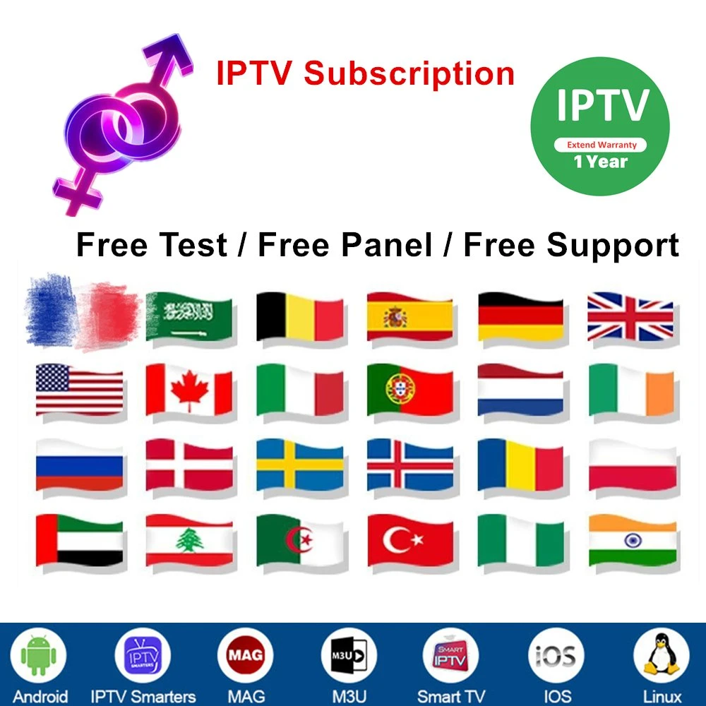 Саудовская Аравия Подписка на IPTV 4К Реселлер Panel Credit M3U World Оптовая торговля арабским кодом