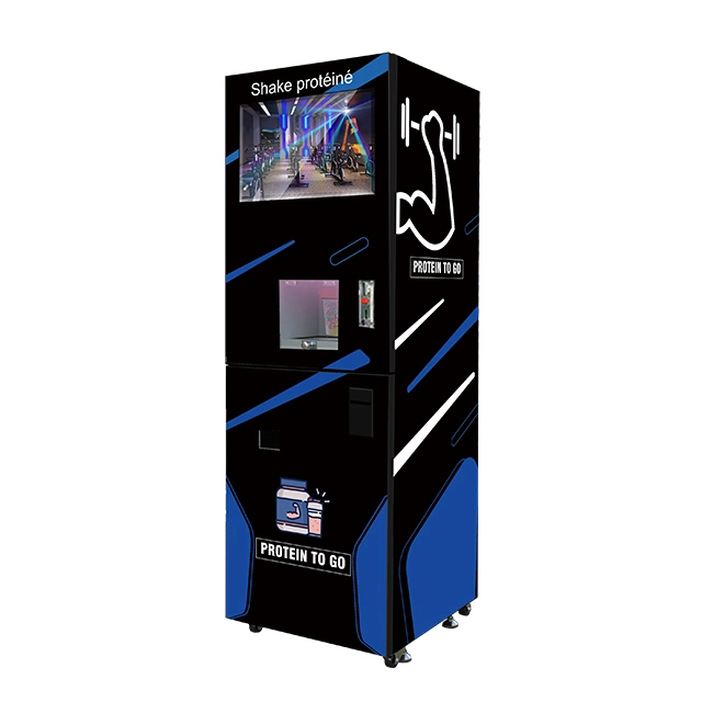 GS Protein Shake Vending Machines Fancy Design with Qr Code Payment and Cup Dispenser