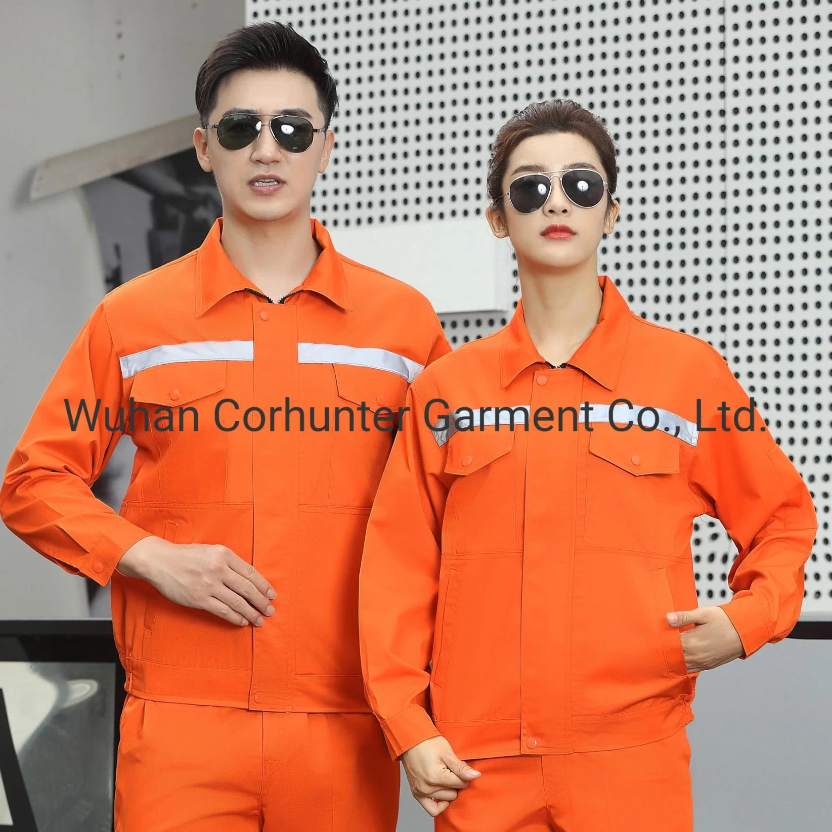 Men's and Women's Overalls New High quality/High cost performance  Reflective Strip Road Sanitation Work Clothes Suit