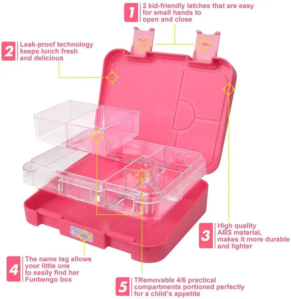 Ordinateur portable de nouvelle conception de l'école Aohea Bento Boîte à lunch étanches