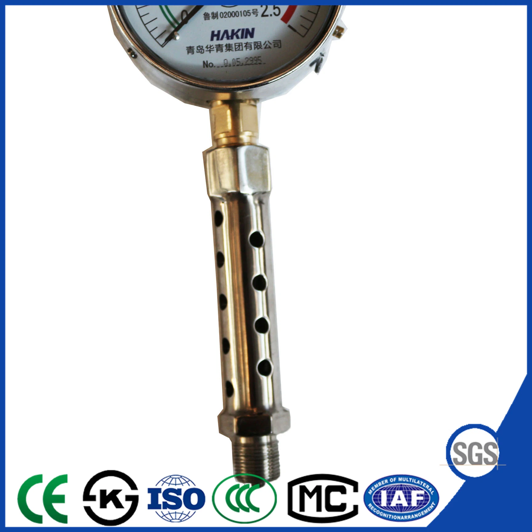 Novel Design 150mm Heat Resistant Pressure Gauge with Stainless Steel Measuring Instruments