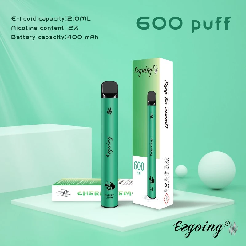 Ezgoing Marca original 600 Puffs los más sabores mejor Mini VAPE fábrica OEM desechable