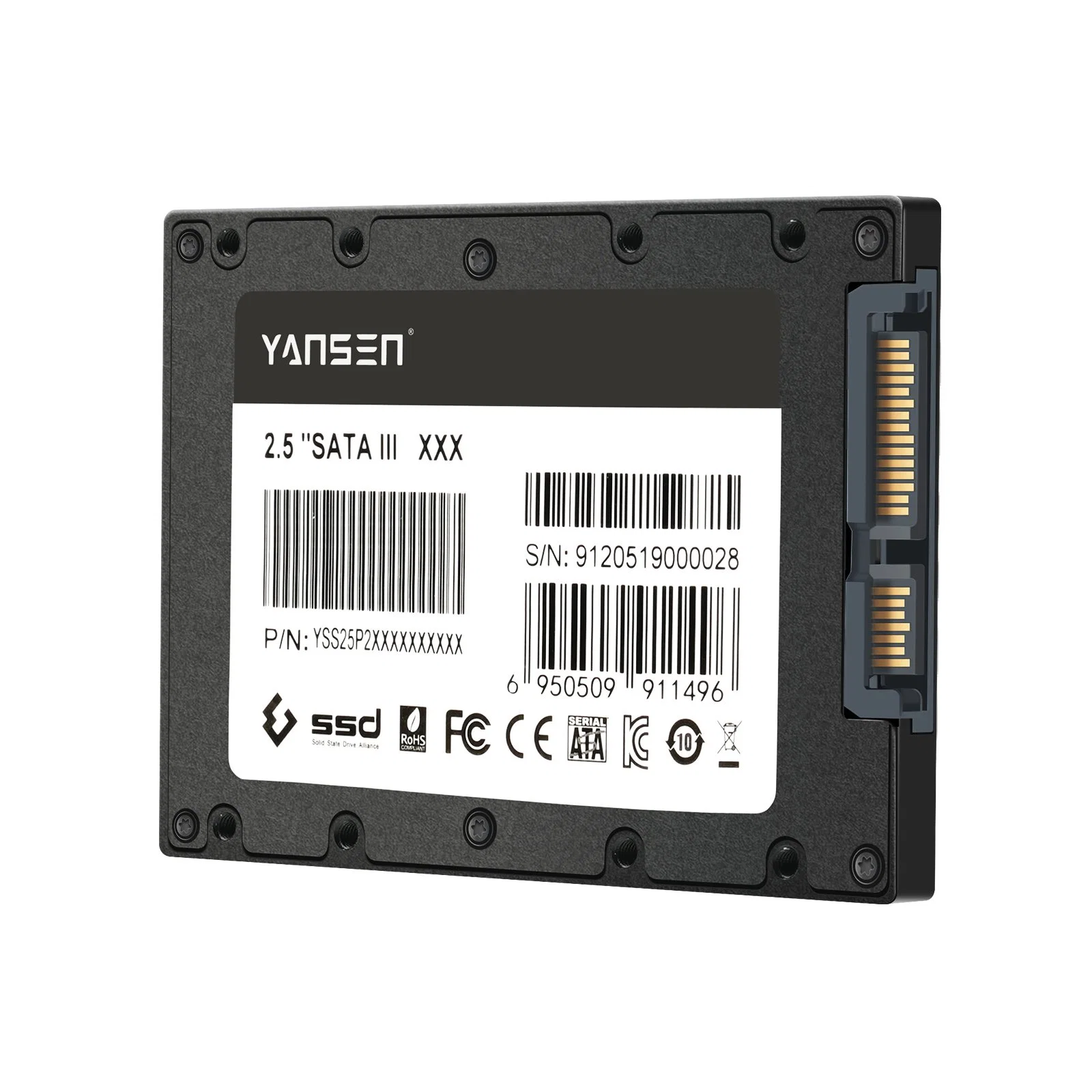 Yansen 2,5 pulgadas SSD industrial SATA para computadora host SSD 2tb